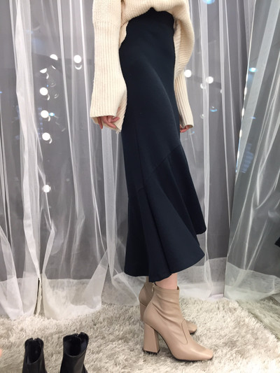 Chalang Mermaid long skirt 30s female bending autu