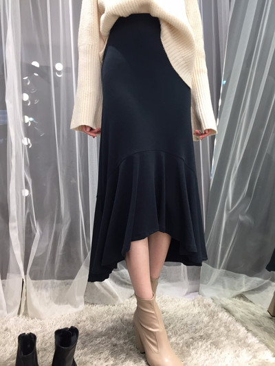 Chalang Mermaid long skirt 30s female bending autu