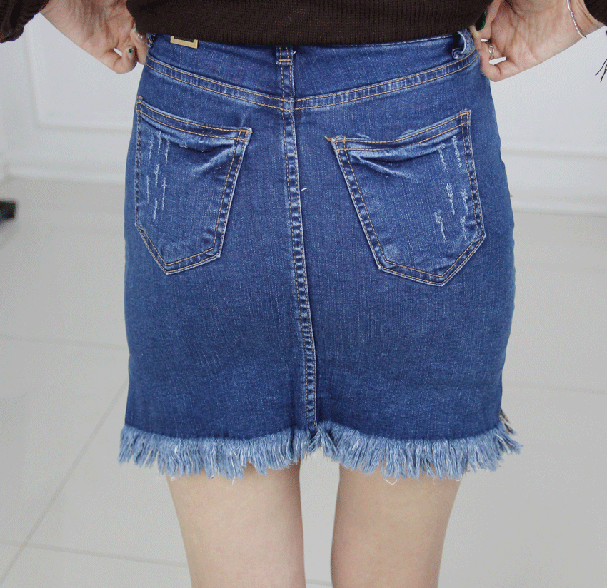 Denim Skirt Part 3 Surgery H Line Pants Skirt Culo