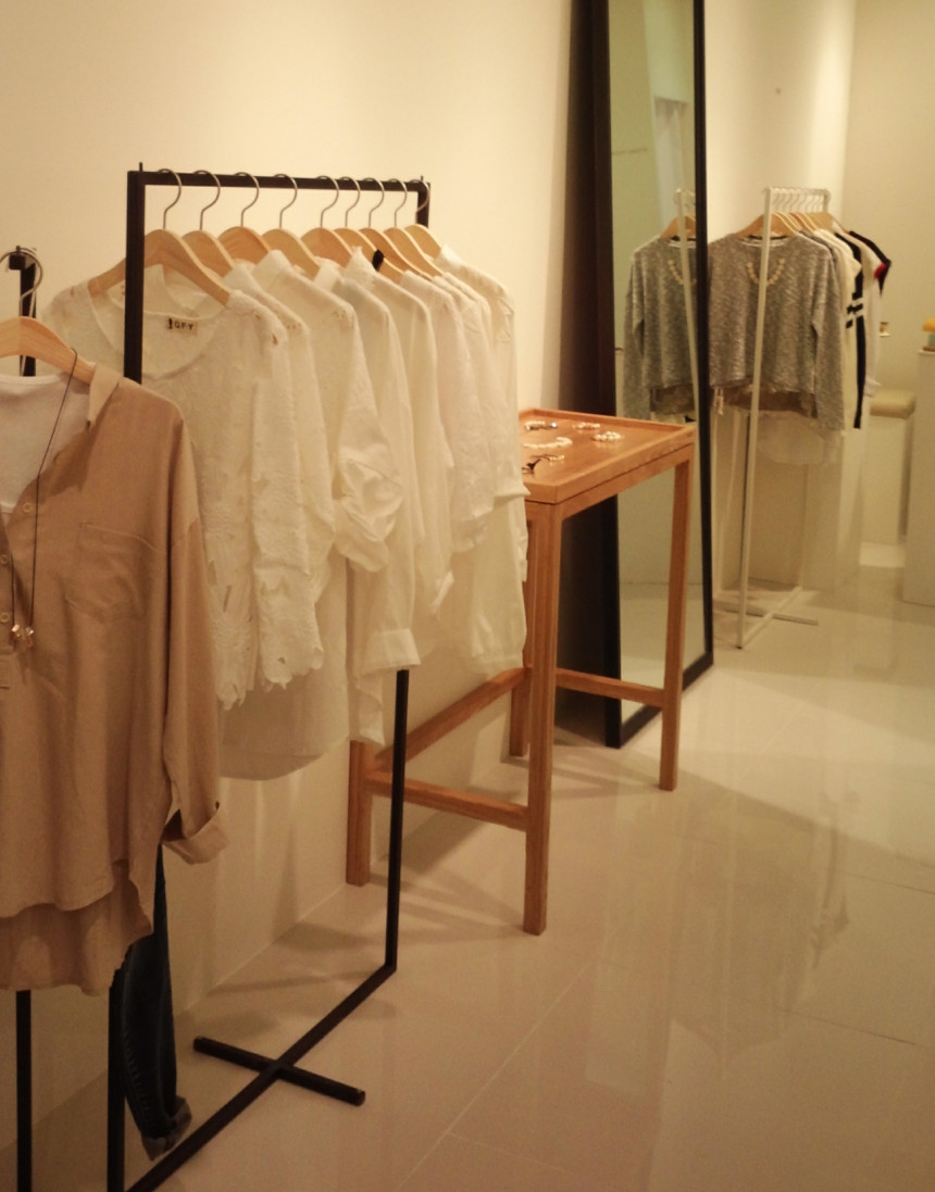 Half Open Tick Button White Shirt