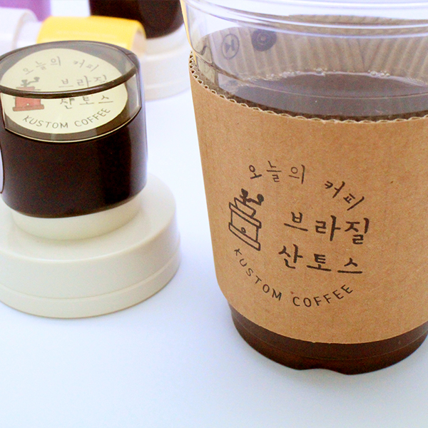 [의류겸용] 원형 칭찬도장 이름 선생님 회사 결재 만년 도장 스탬프 제작 [지름32mm] - 상세 이미지 2