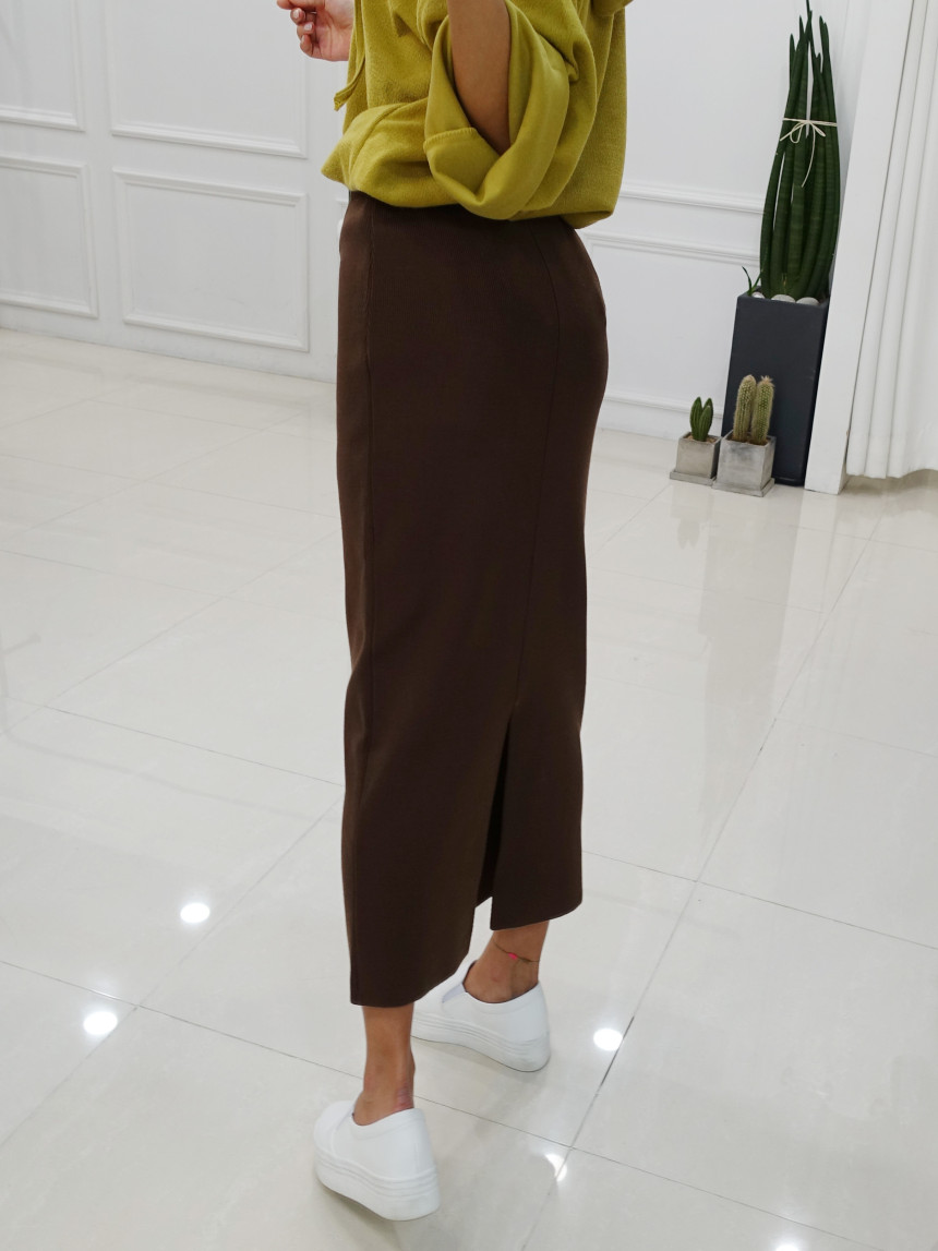 Amy Knit Long Skirt 3col Women's Slim Fit Women