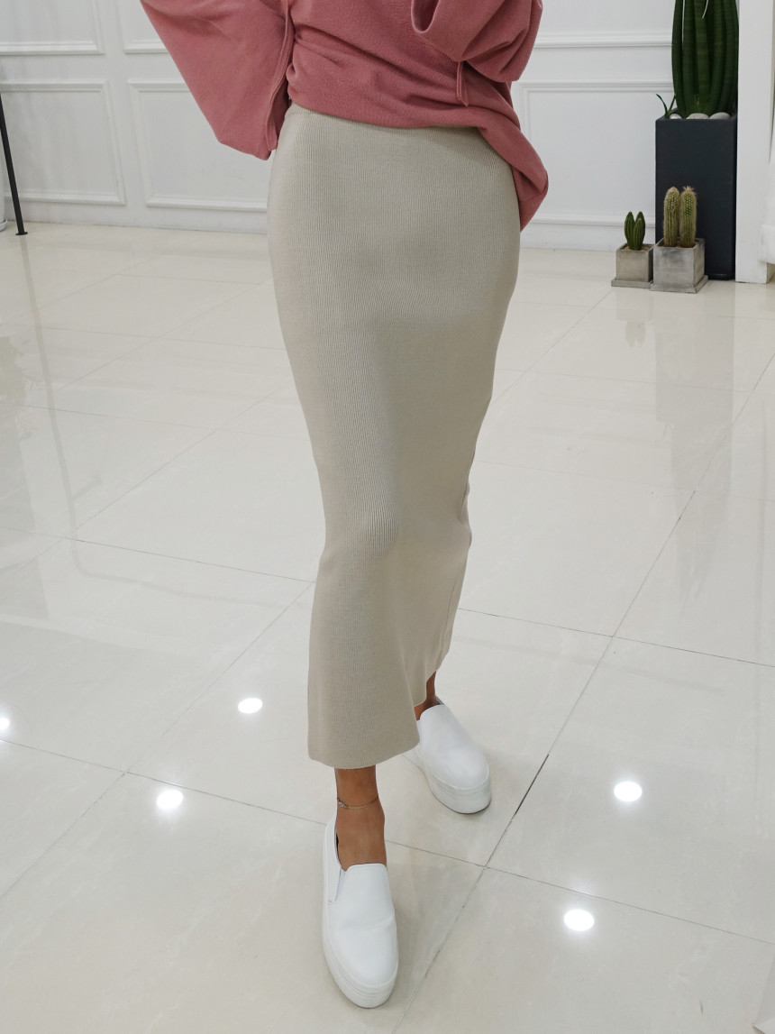 Amy Knit Long Skirt 3col Women's Slim Fit Women