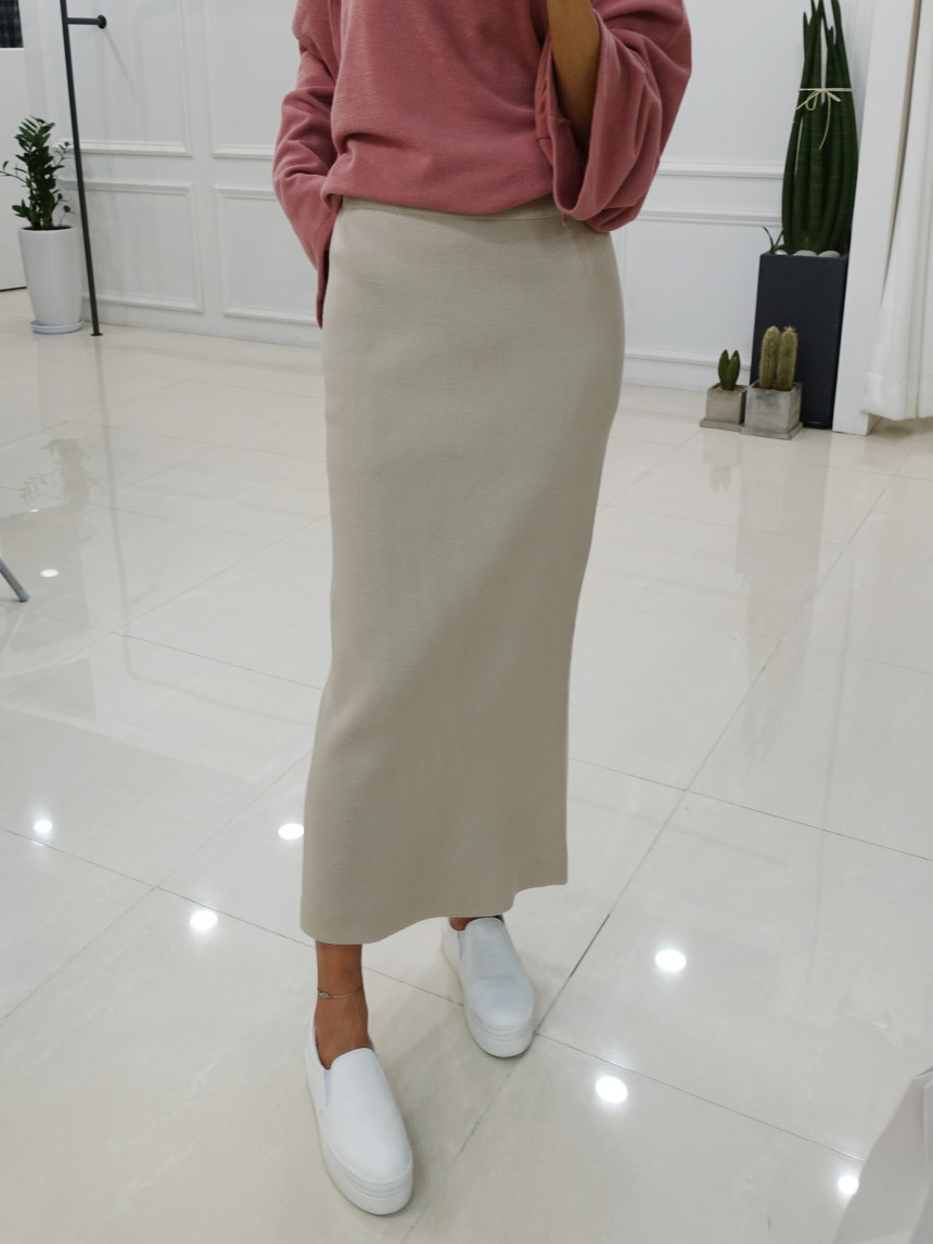 Amy Knit Long Skirt 3col Women's Slim Fit Women