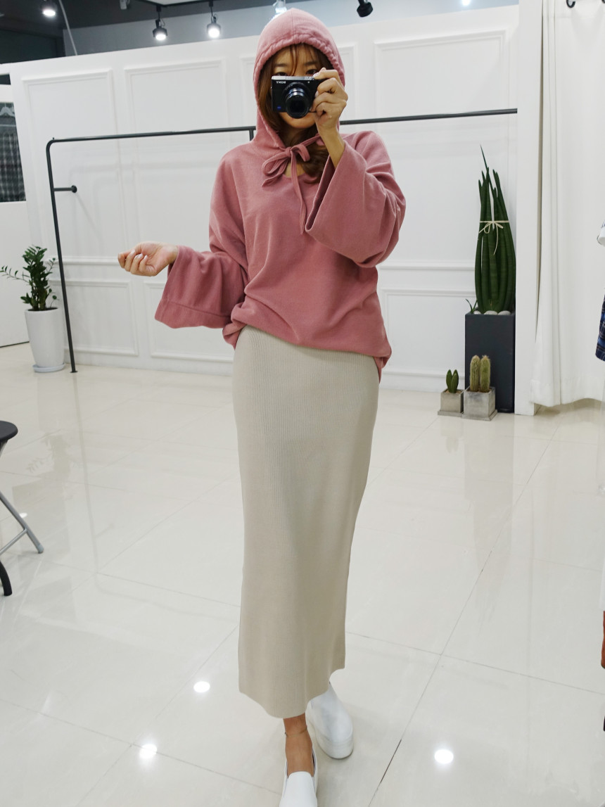 Amy Knit Long Skirt 3col Women's Slim Fit Women