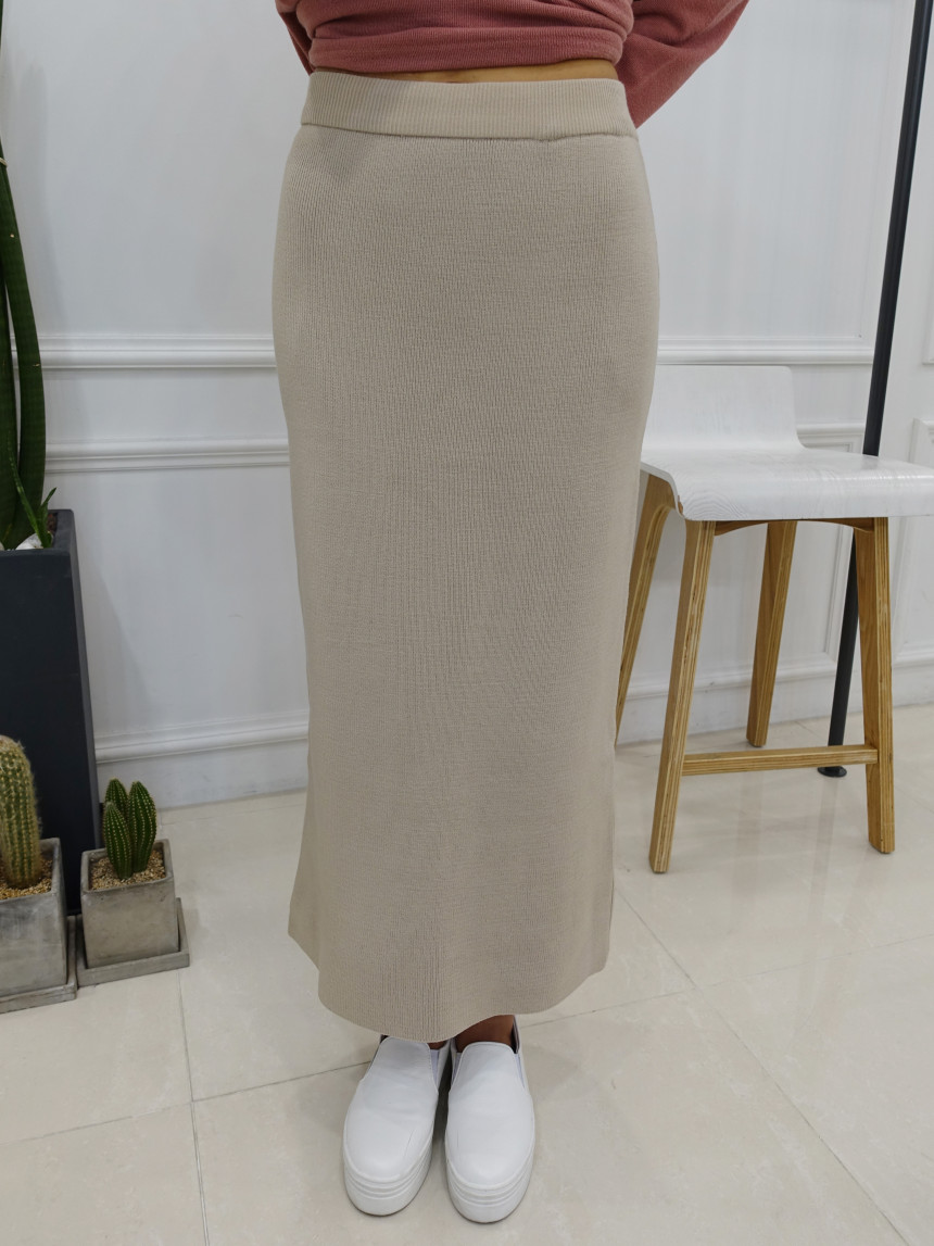 Amy Knit Long Skirt 3col Women's Slim Fit Women