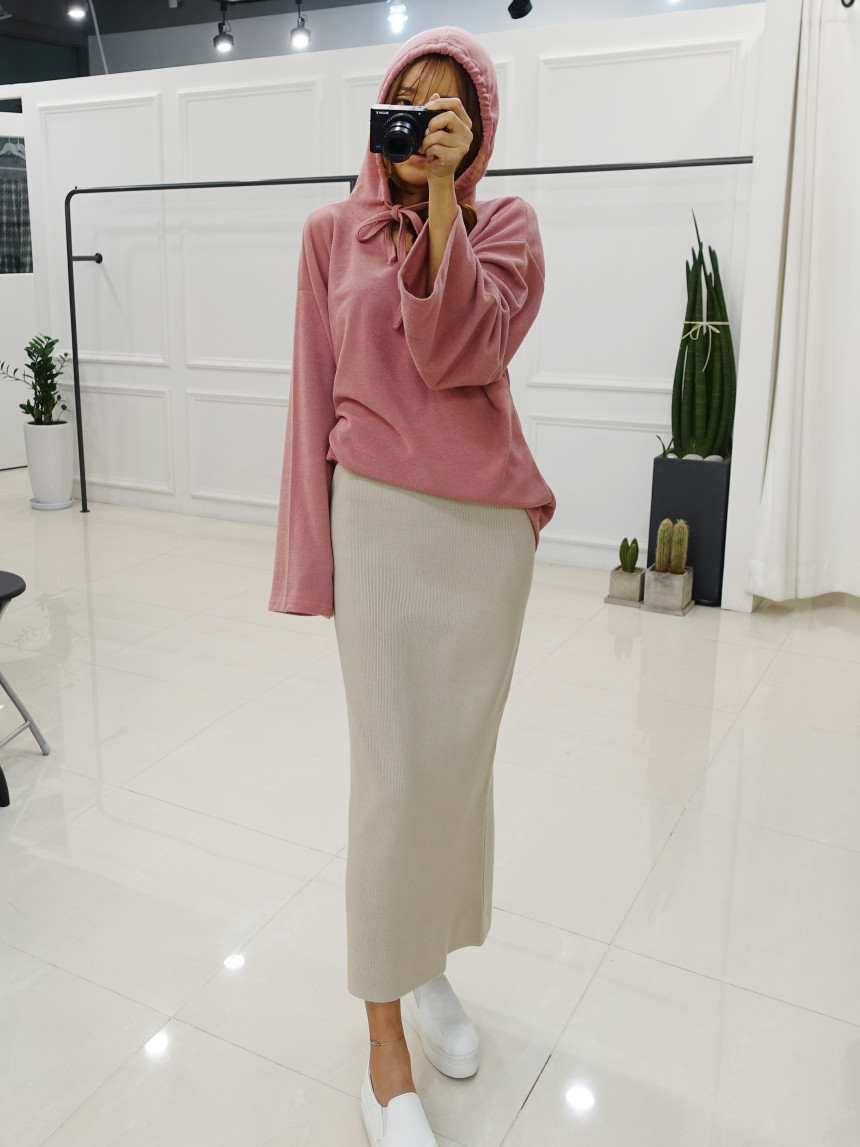 Amy Knit Long Skirt 3col Women's Slim Fit Women