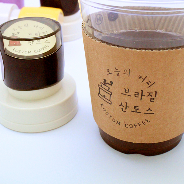 [의류겸용] 원형 칭찬도장 이름 선생님 회사 결재 만년 도장 스탬프 제작 [지름40mm] - 상세 이미지 2