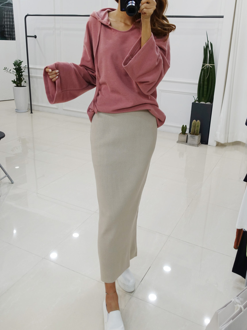 Amy Knit Long Skirt 3col Women's Slim Fit Women