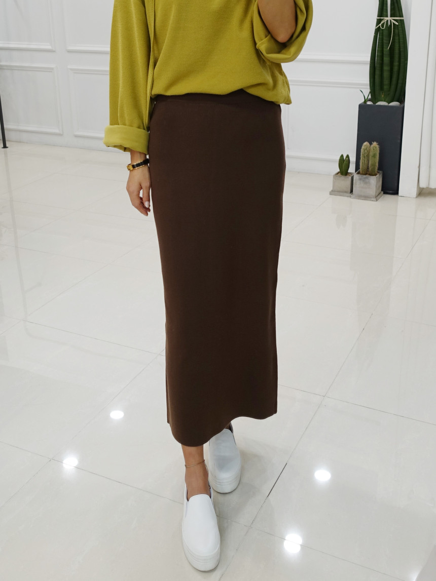 Amy Knit Long Skirt 3col Women's Slim Fit Women