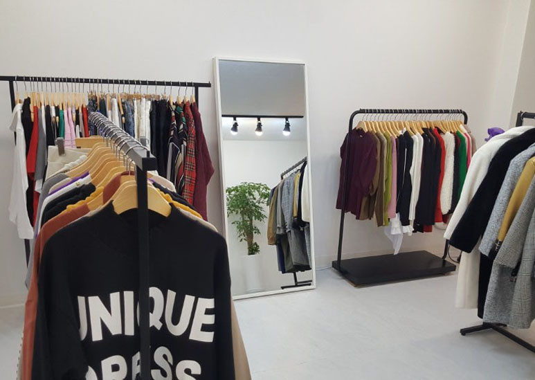 High-waist vintage back-to-back skirt