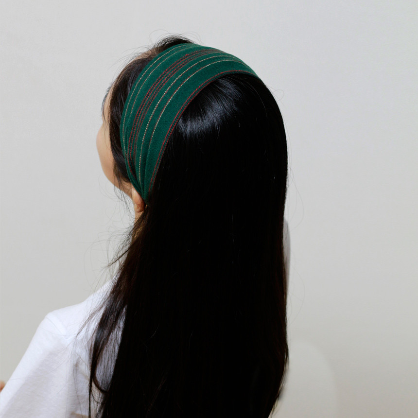 Hair Accessories Stitch Color Wide Headband Bandan