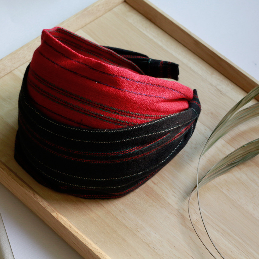 Hair Accessories Stitch Color Wide Headband Bandan