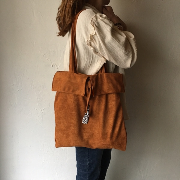Suede string eco bag professional elegant female l