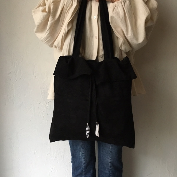 Suede string eco bag professional elegant female l