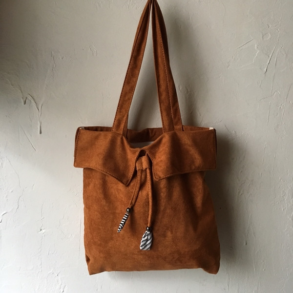 Suede string eco bag professional elegant female l