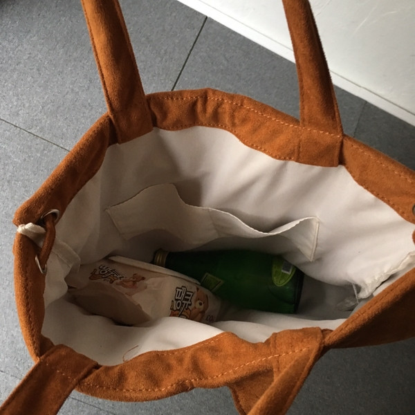 Suede string eco bag professional elegant female l