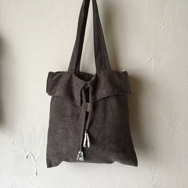 Suede string eco bag professional elegant female l