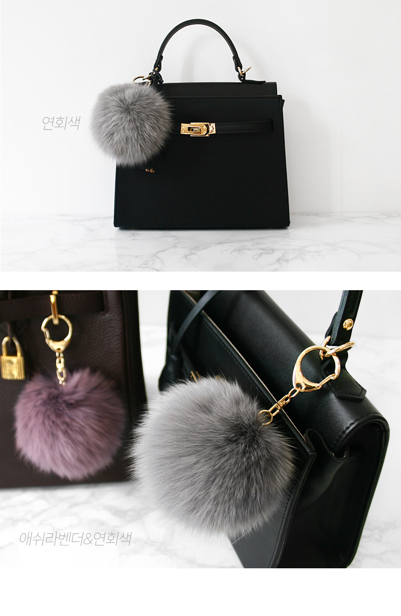 Fox Foam Pocket Ring 9 ~ 10cm Bag Charm