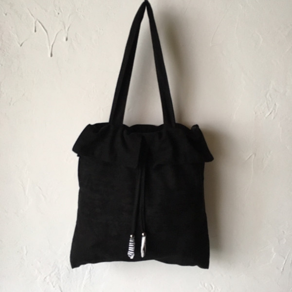 Suede string eco bag professional elegant female l