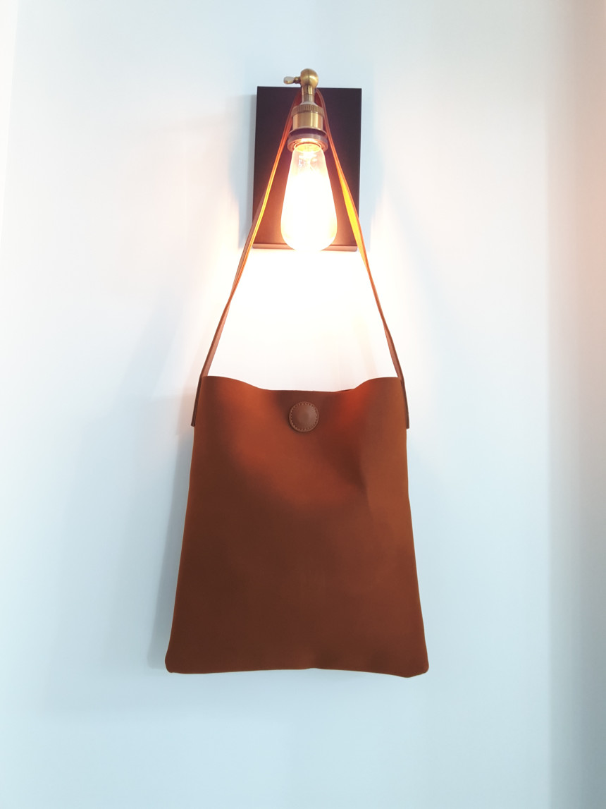 Leather Eco Bag Lightweight Unique Detail Four Sea