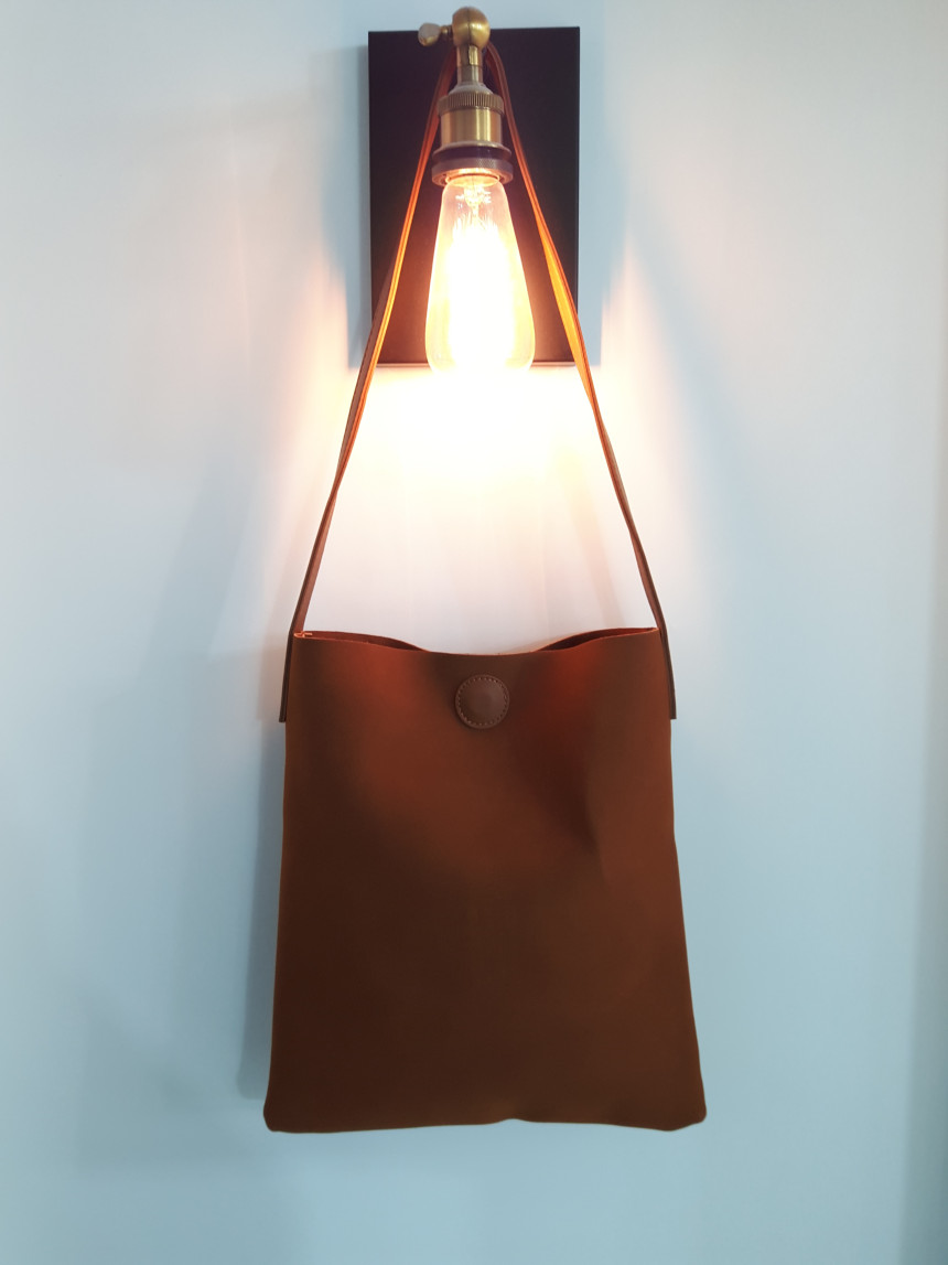 Leather Eco Bag Lightweight Unique Detail Four Sea