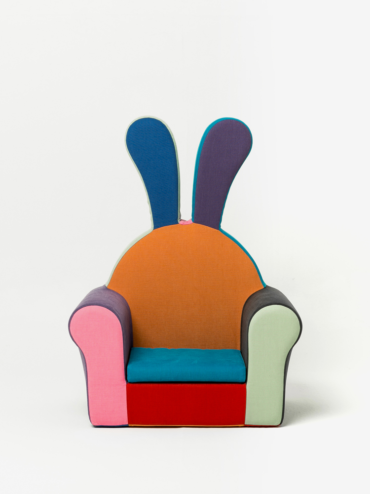 래빗아기쇼파 토끼의자 유아 3-6세용 컬러믹스 보헤미안 - 상세 이미지 2