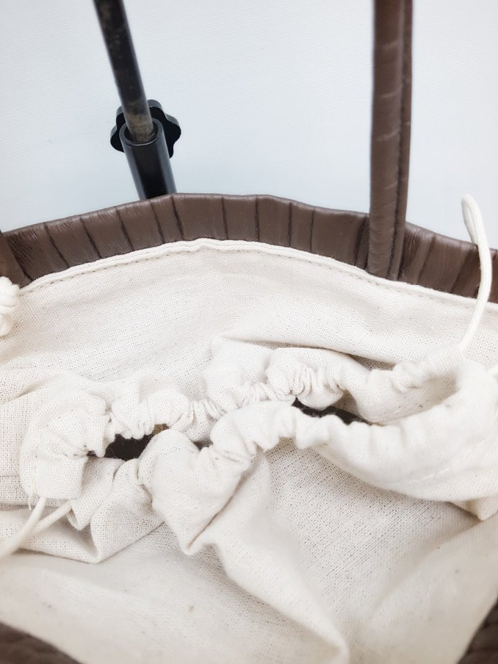 Pleat Leather Eco Bag 2col