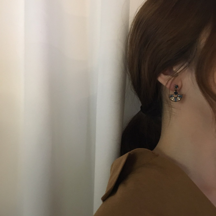 Loos Crystal Drop Earrings Vintage Diamonds Hangin