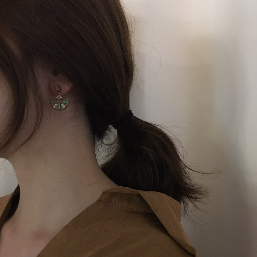 Loos Crystal Drop Earrings Vintage Diamonds Hangin