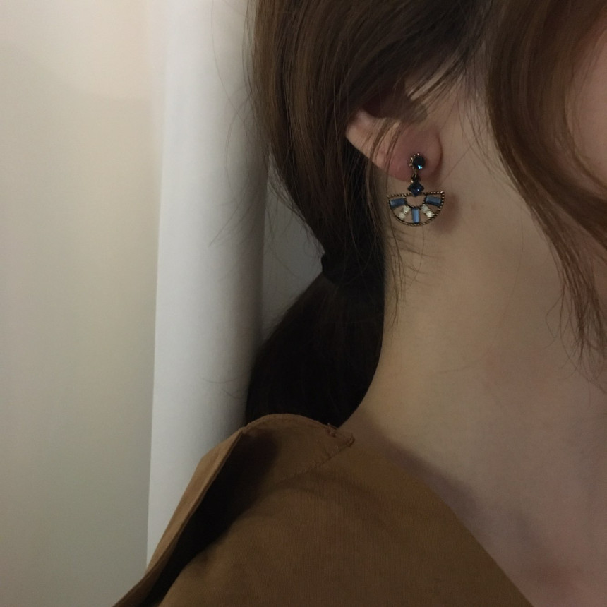 Loos Crystal Drop Earrings Vintage Diamonds Hangin