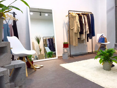 Cotton Banding Flare Long Skirt 2 Color 40 America