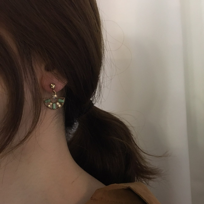 Loos Crystal Drop Earrings Vintage Diamonds Hangin