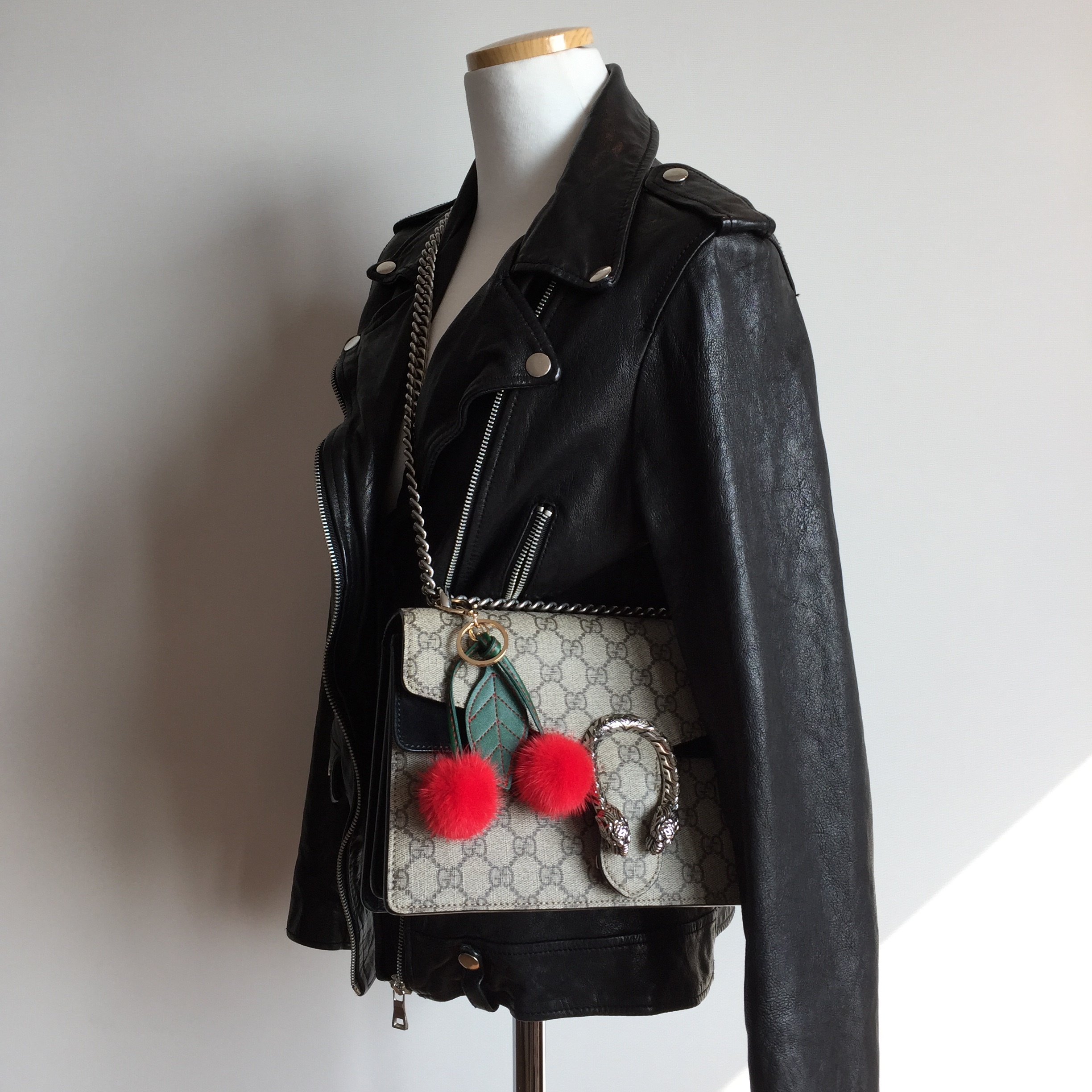 European mink cherry keyring Same day shipping pom