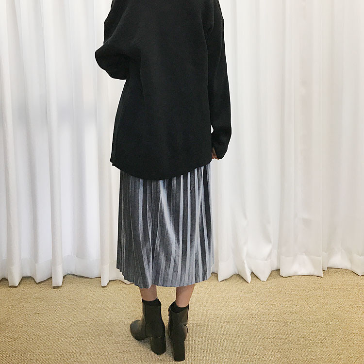 Velvet Pleated Long Skirt Fabric Women Women Winte