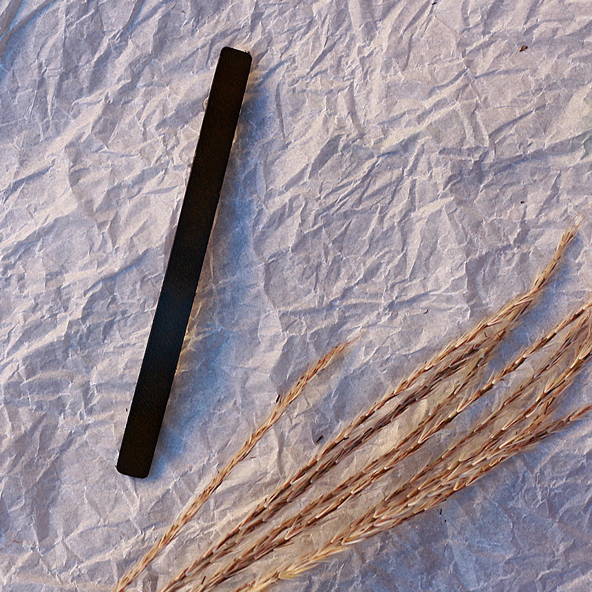 Hair Accessories Real Leather Hairpin Date Slim Si