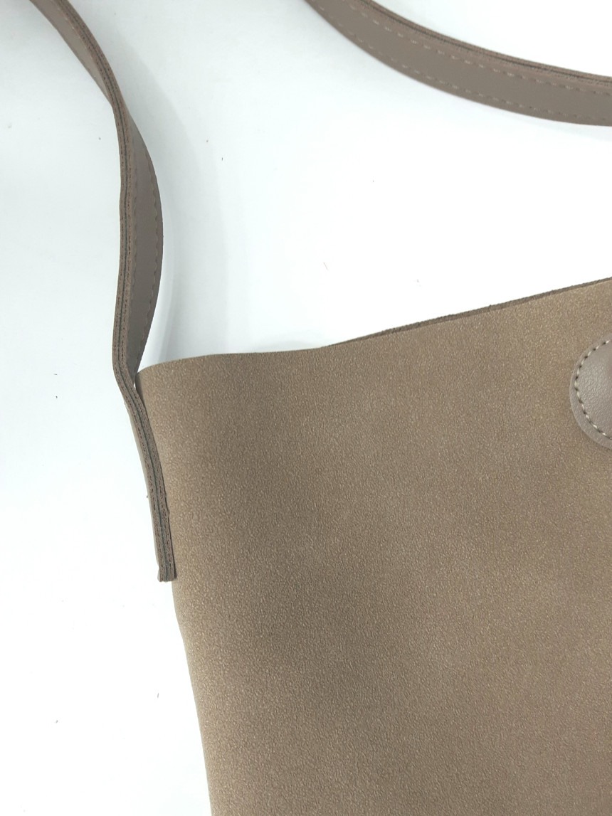 Leather Eco Bag Lightweight Unique Detail Four Sea