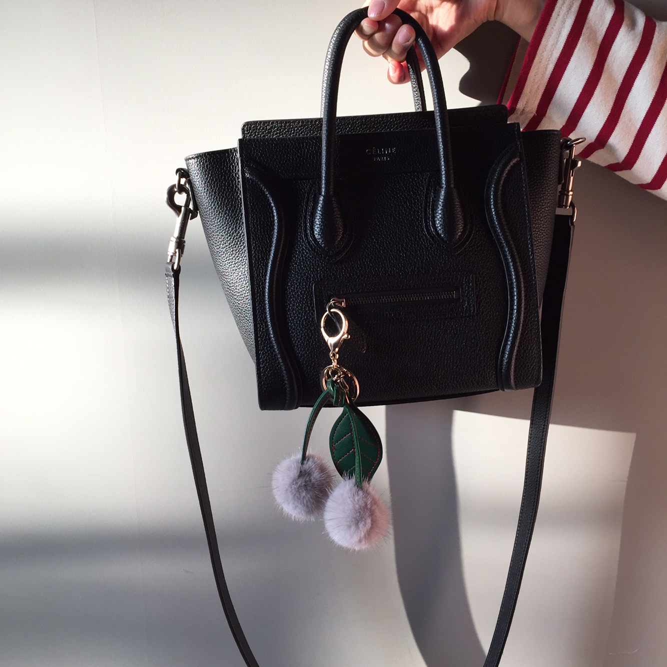 European mink cherry keyring Same day shipping pom