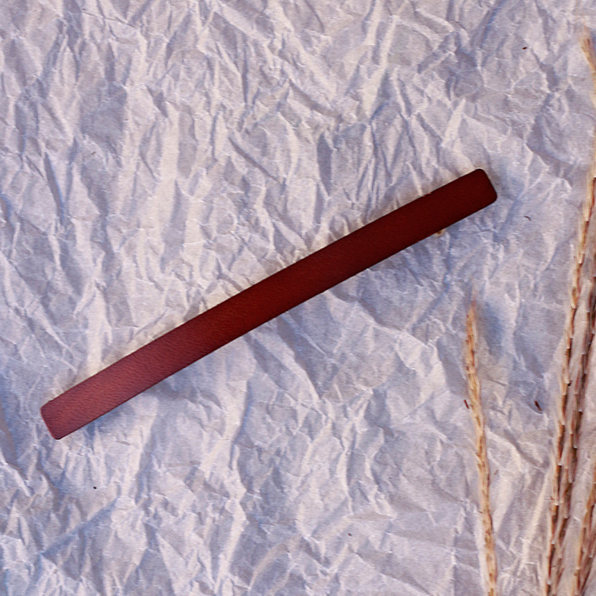 Hair Accessories Real Leather Hairpin Date Slim Si