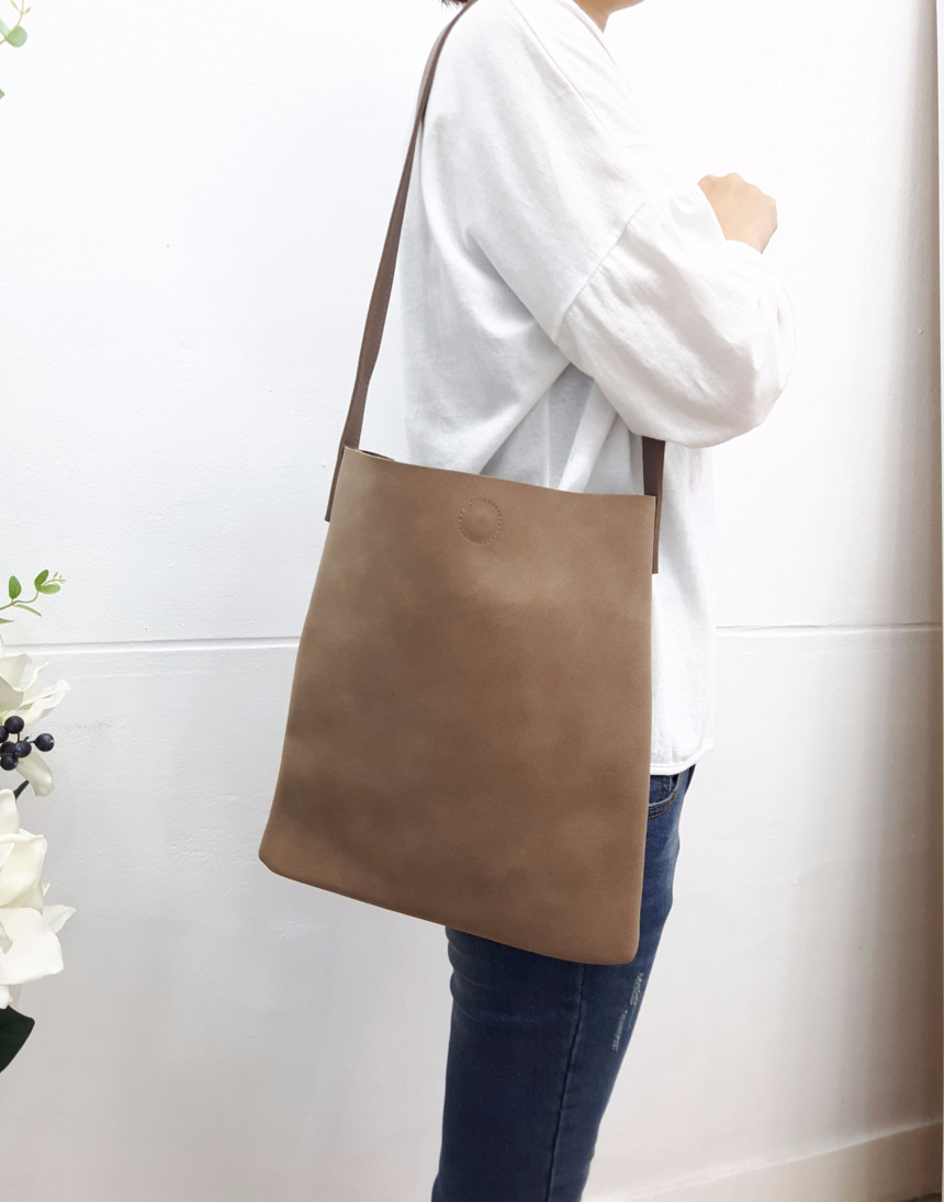 Leather Eco Bag Lightweight Unique Detail Four Sea