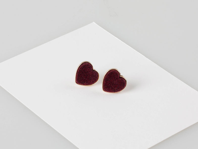 5 velvet velvet set earrings daily coordination co