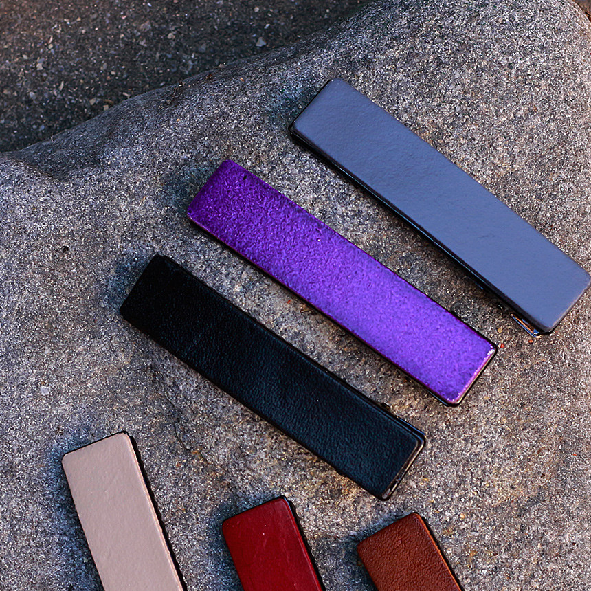Hair Accessories Colored Leather Tongs Hairpin Dat