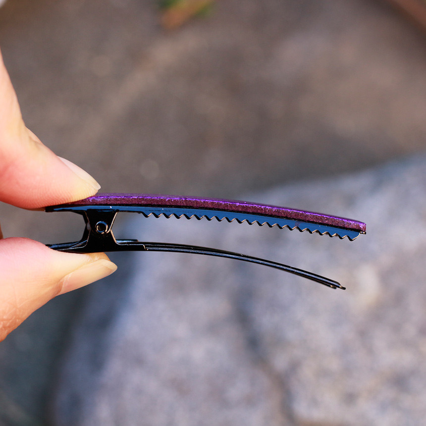 Hair Accessories Colored Leather Tongs Hairpin Dat