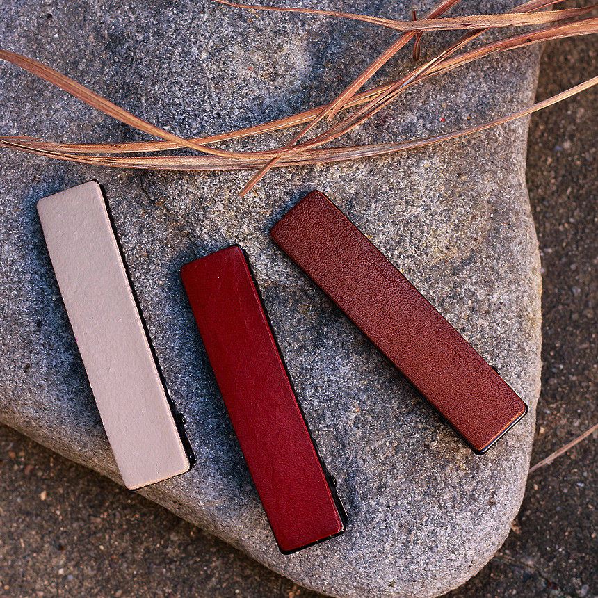 Hair Accessories Colored Leather Tongs Hairpin Dat