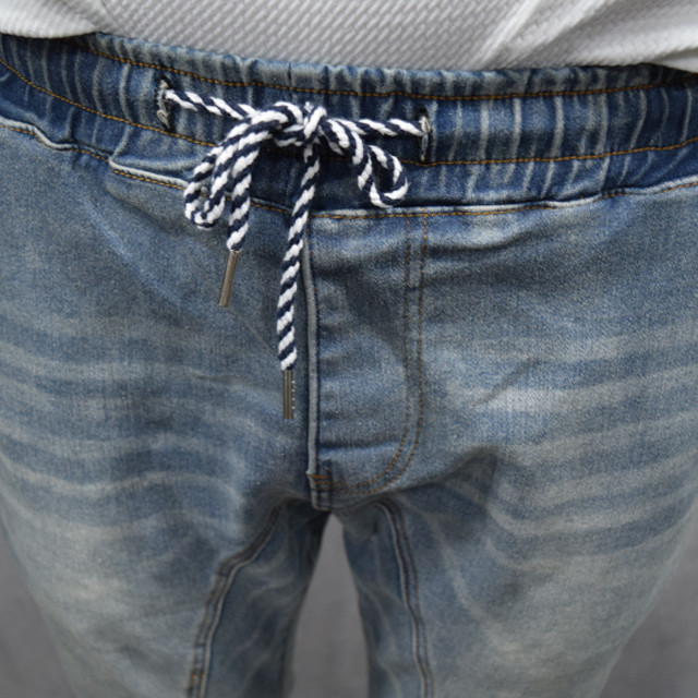 Korea Jeans Pants 쫀쫀 Incision Denim Jogger Pants D