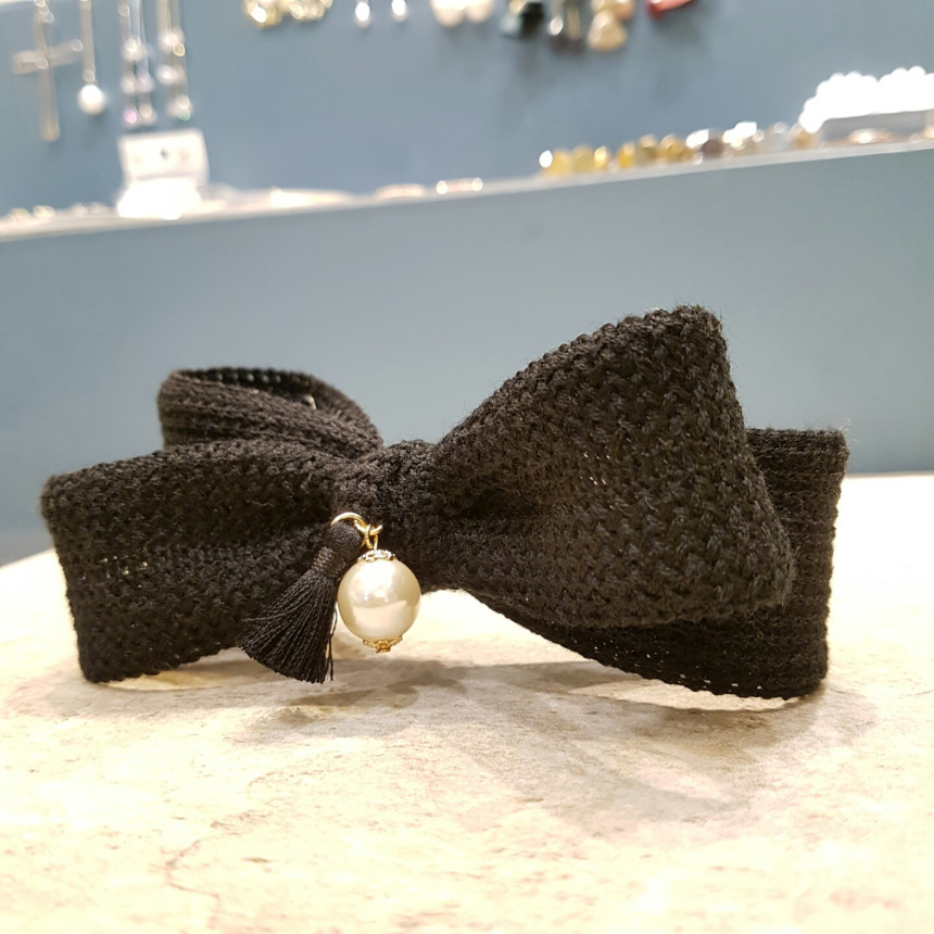 Hair Accessories Tassel Pearl Pendant Fine Knit Vo