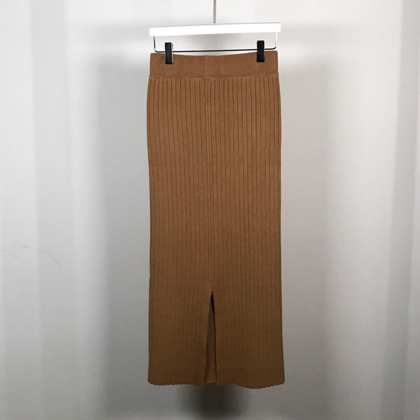 Martini Goliath knit slit Long skirts Casual minim