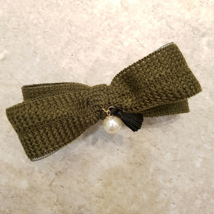 Hair Accessories Tassel Pearl Pendant Fine Knit Vo