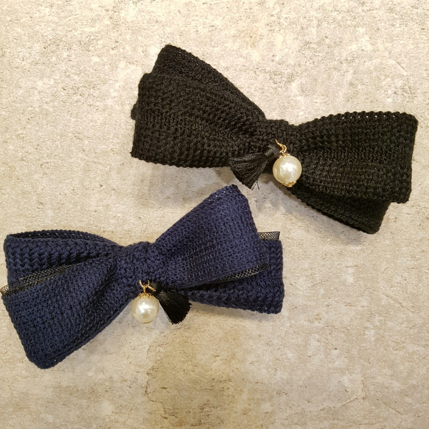 Hair Accessories Tassel Pearl Pendant Fine Knit Vo