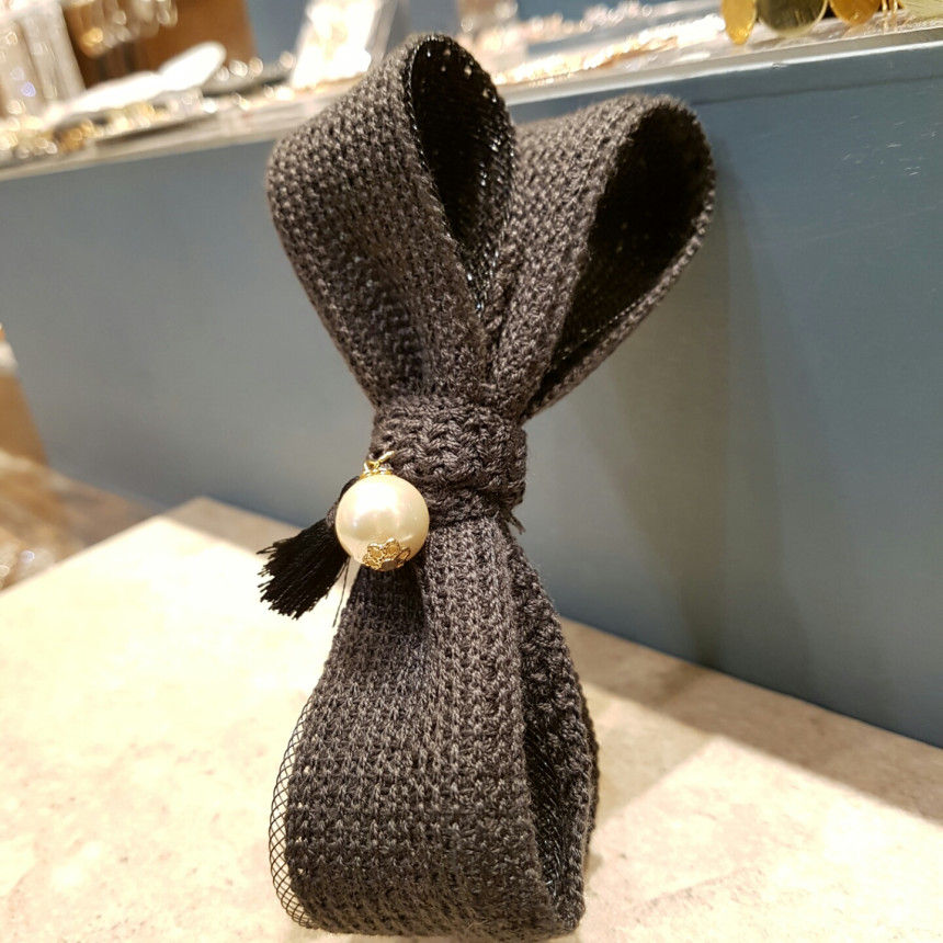 Hair Accessories Tassel Pearl Pendant Fine Knit Vo